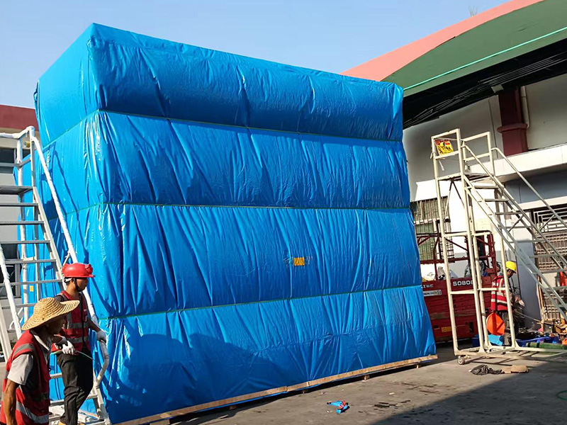 龍崗新能(néng)源國内真空(kong)防雨布木箱(xiang)